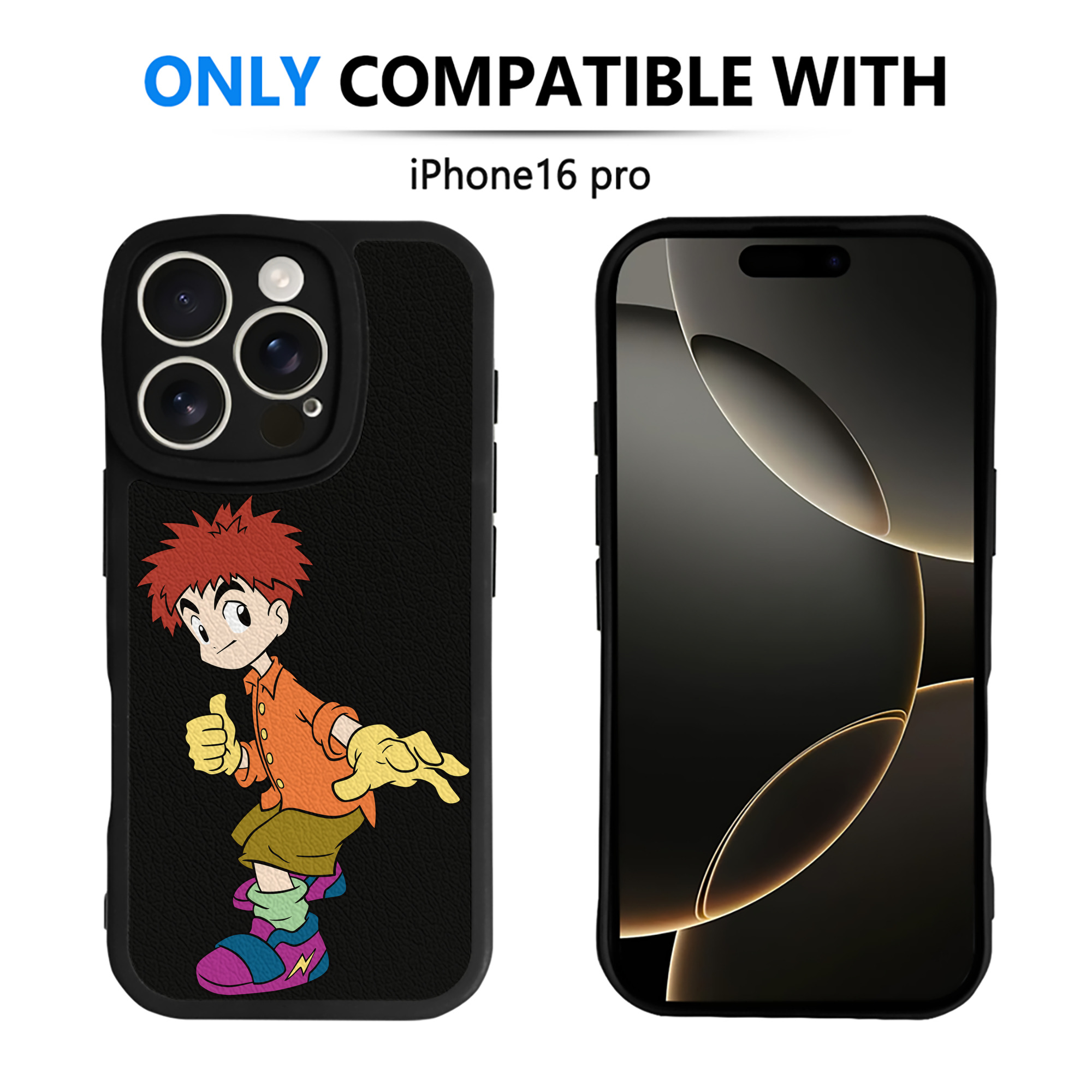 （画像用） Digimon デジタルモンスター/デジモン 【iPhone 16シリーズ対応】シリコンスマホケース（レザー調） 材質：シリコン